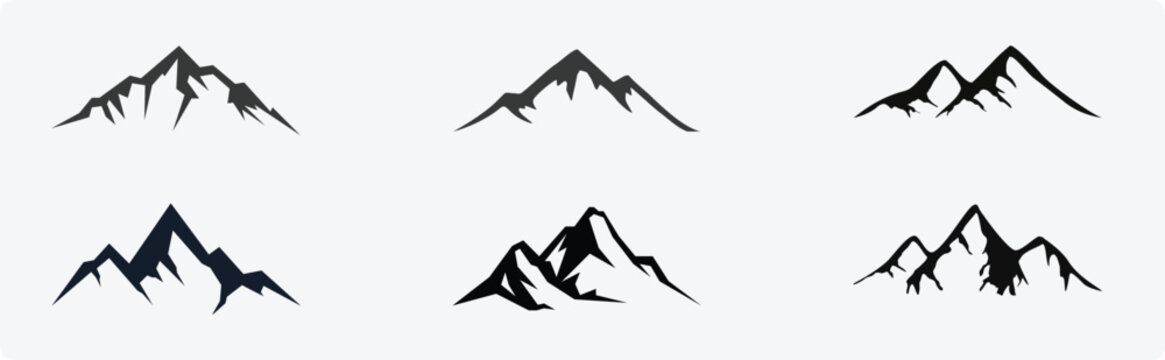 mountain icon set, Mountain vector EPS 10