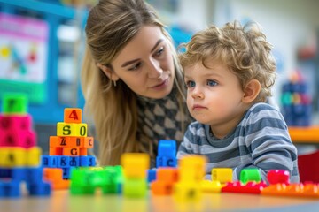 Fototapeta premium Autism day: fostering understanding, embracing diversity, and promoting inclusivity for neurodivergent individuals with love, compassion, advocacy towards a more accepting and supportive world
