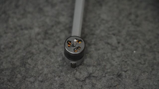 Above view of brushless motor in still.