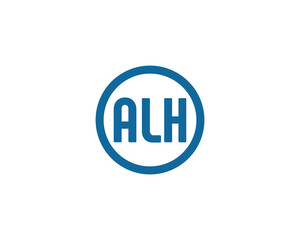 ALH Logo design vector template