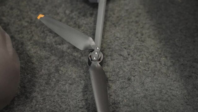 A motor with newly placed wings in close up.