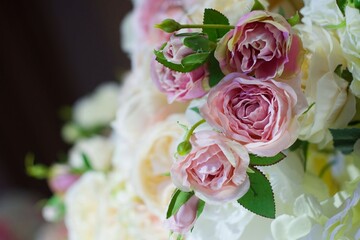 Wedding flowers as decoration