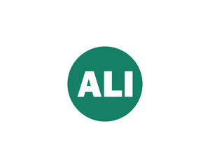 ALI Logo design vector template