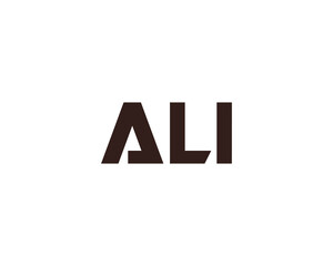 Obraz premium ALI Logo design vector template