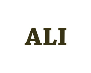 ALI Logo design vector template