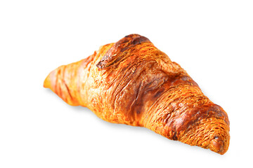 Delicious, fresh croissants. Croissants isolated on a background. French breakfast
