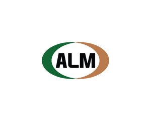 ALM Logo design vector template