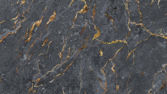 Black marble patterned texture background, Natural Marble Texture or Abstract Background 4K Video.