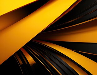 A yellow and black abstract background
