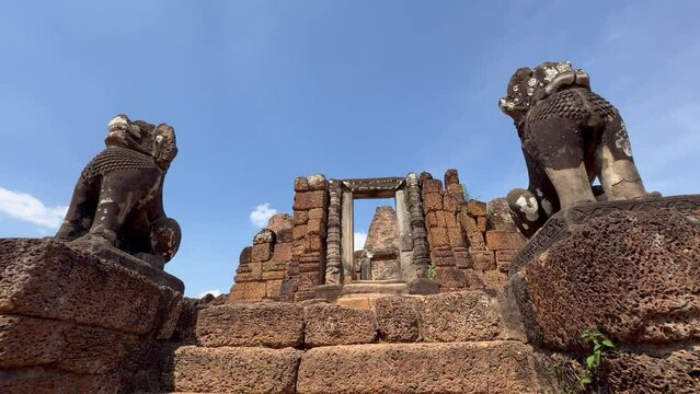 Multiple views of the Hindu temple Pre Rup, built in the 10th century for Rajendravarman II and dedicated to Shiva, situated in the Angkor site, Cambodia, Southeast Asia