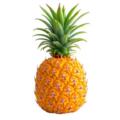 Contemporary Clarity, Pineapple Cutout on Transparent Background