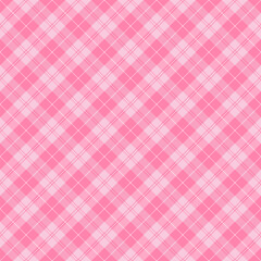Diagonal tartan Valentines day plaid