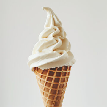 ice cream cone isolated on white