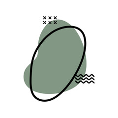 Abstract Blob With Memphis