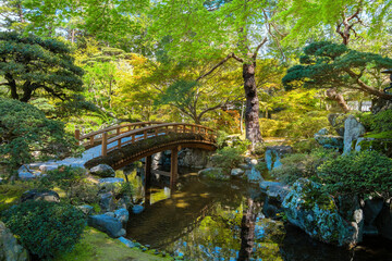 Fototapeta na wymiar Kyoto Imperial Palace with Gonaitei garden in Kyoto, Japan