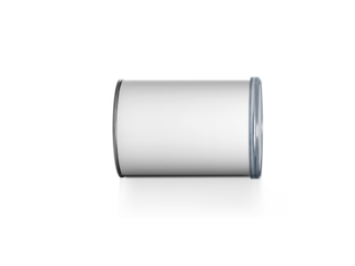 Cans packaging for snack product like potato chips or peanuts. Ready For Your Design, transparent background