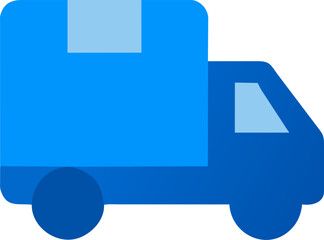 The image shows a delivery truck icon.
