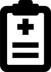 Clipboard images are symbols commonly used for medical records.