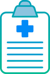 Obraz premium Clipboard images are symbols commonly used for medical records.