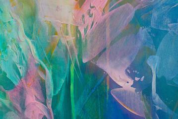 Abstract art backgrounds. Hand-painted background. Acrylic painting on canvas.Texture fluid acryl. Fragment of artwork. Brushstrokes of paint. background for textile, package, poster