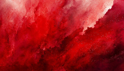 Abstract art red paint background with liquid fluid grunge texture.