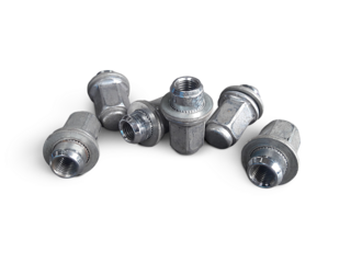 wheel nuts, transparent background