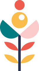 Geometric Abstract Flower