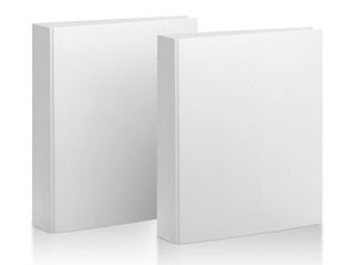 White office paper folder, transparent background