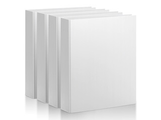 White office paper folder, transparent background