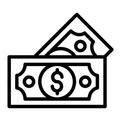 Money Vector Line Icon