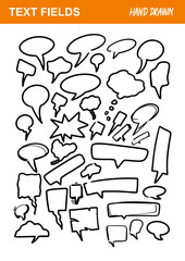 textfields, backgrounds, handdrawn