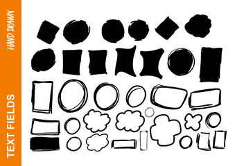 textfields, backgrounds, handgezeichnet