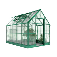 Fototapeta premium Green House PNG Cutout, Generative AI
