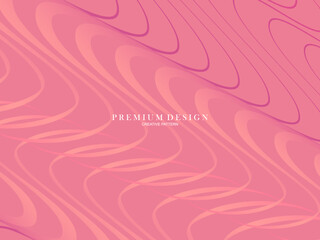 Vector illustration of bright color abstract pattern background with line gradient texture for minimal dynamic cover design. Pink plaque poster template. Luxurious background with line patterns with a