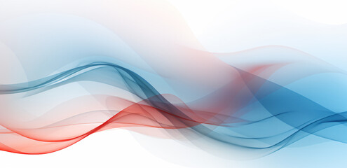 a blue wave with white lines on a white background, in the style of futuristic digital art, mist, smokey background, light crimson and sky-blue