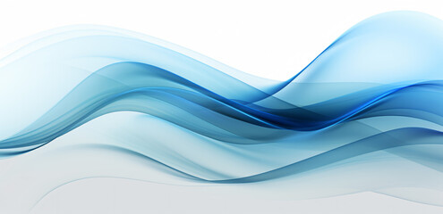 an abstract blue wave background, in the style of dynamic color contrasts, smokey background, elegant abstraction