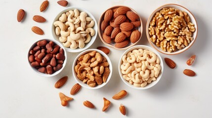 Obraz na płótnie Canvas Peanuts Almonds