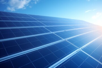 Solar panel background closeup Generative Ai