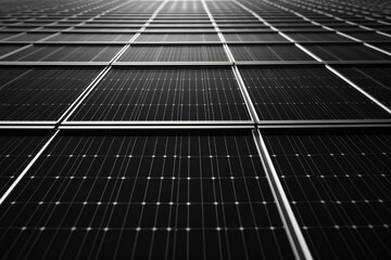 Solar panel background closeup Generative Ai