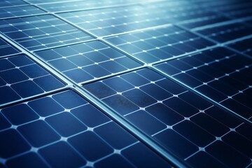 Solar panel background closeup Generative Ai