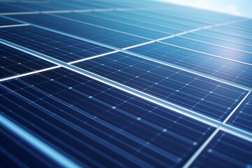 Solar panel background closeup Generative Ai