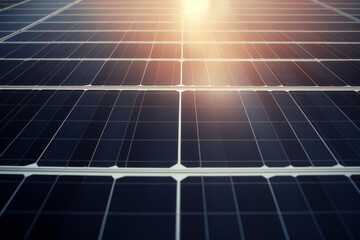 Solar panel background closeup Generative Ai