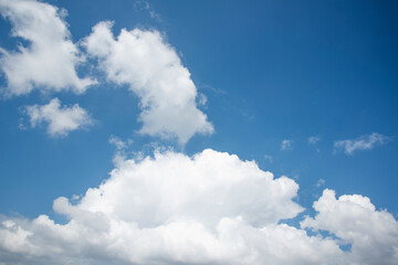 Naklejka na ściany i meble white clouds and blue sky. white clouds