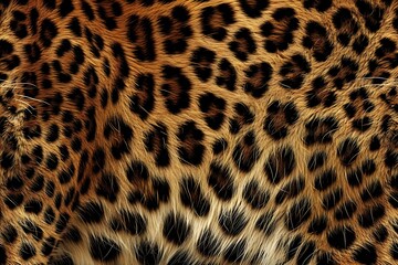 Fototapeta premium Close-Up View of Exquisite Leopard Spots