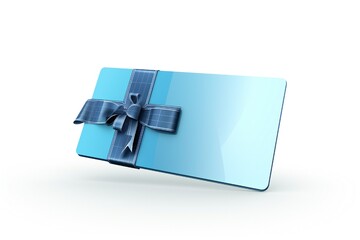 Solar panel gift card isolated on white background Generative Ai