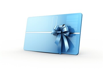 Solar panel gift card isolated on white background Generative Ai