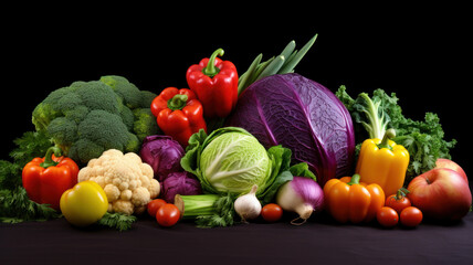 Fototapeta na wymiar Mix fresh vegetable