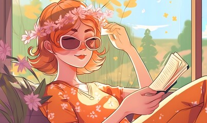 Girl in sunglasses