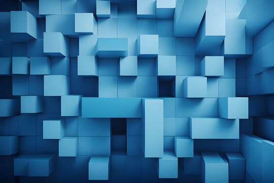 abstract 3d blue background