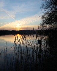 sunrise over the lake